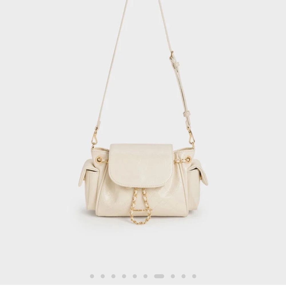 Charles & Keith Ivory Crossbody Bag - Picture 2 of 8